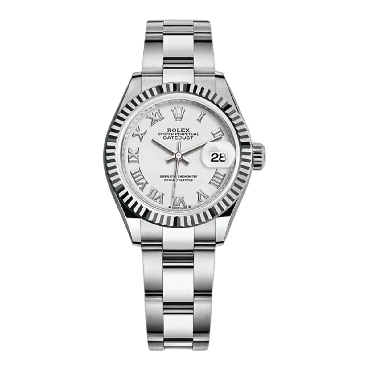 Rolex Lady Datejust M279174-0020 28 Mm Oystersteel And White Gold