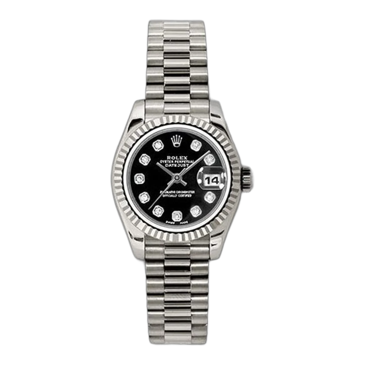 Rolex Oyster Perpetual Datejust 26Mm Ladies Watch Ref. 179179 Bkdp