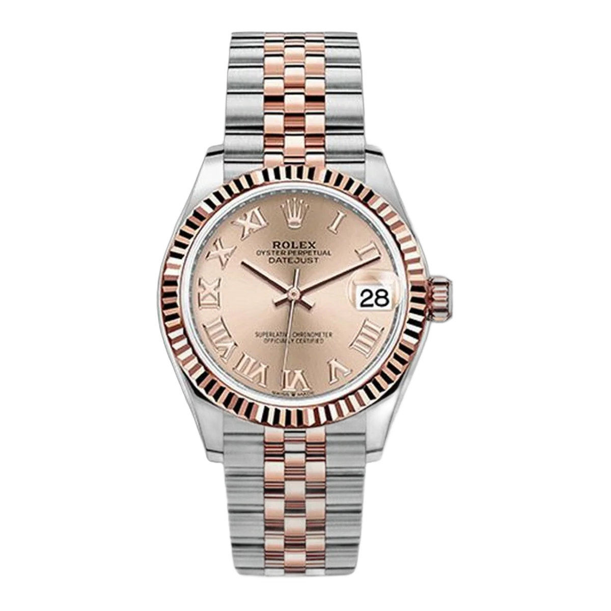 Rolex Oyster Perpetual Datejust 278271 Rorj 31Mm 18K Rose Gold And Stainless Steel Rose Dial