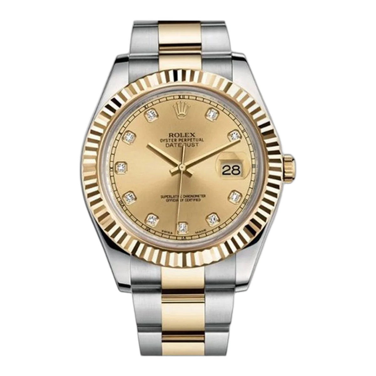 Rolex Oyster Perpetual Datejust Ii 18Kt Yellow Gold & Stainless Steel 41Mm Men's Watch