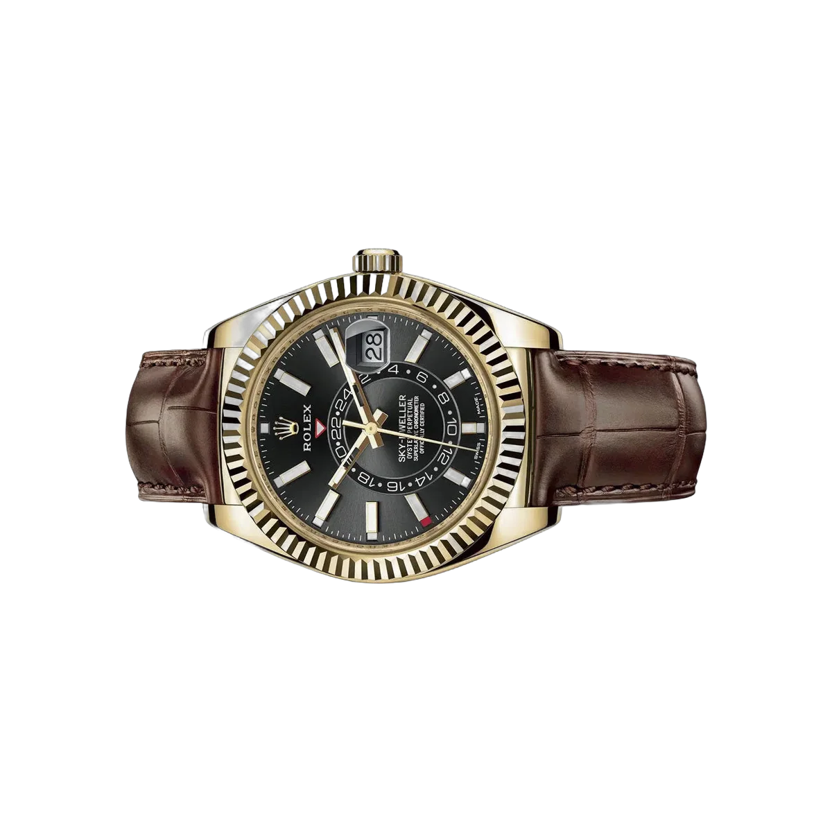 Rolex Sky-Dweller 326138 Yellow Gold 42mm Black Dial Men's Watch – additional product photo 2