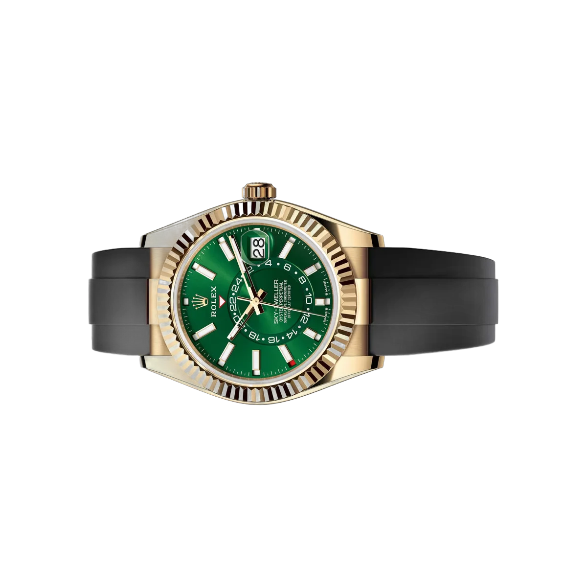 Rolex Sky-Dweller 336238-0004 Yellow Gold 42mm Green Dial Men's Watch – additional product photo 2