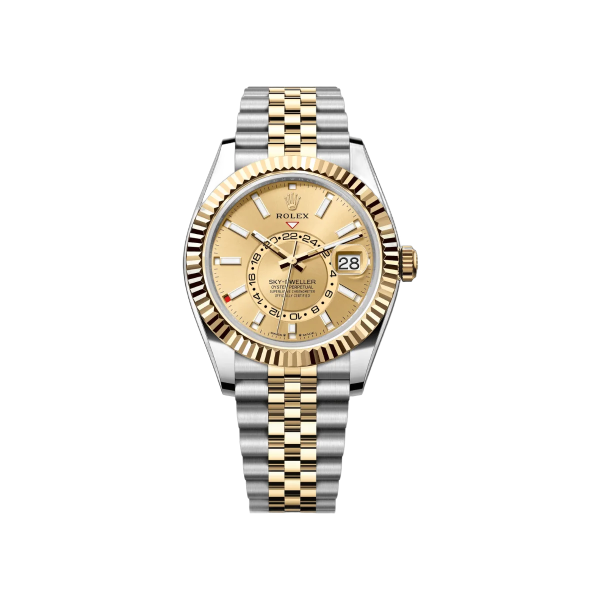 Rolex Sky Dweller 336933-0002 Oystersteel And Yellow Gold Champagne 42mm Men’s Watch