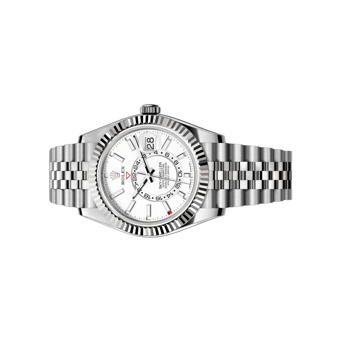 Rolex Sky Dweller 336934-0004 White Gold Fluted Bezel 42mm Men's Watch – additional product photo 3