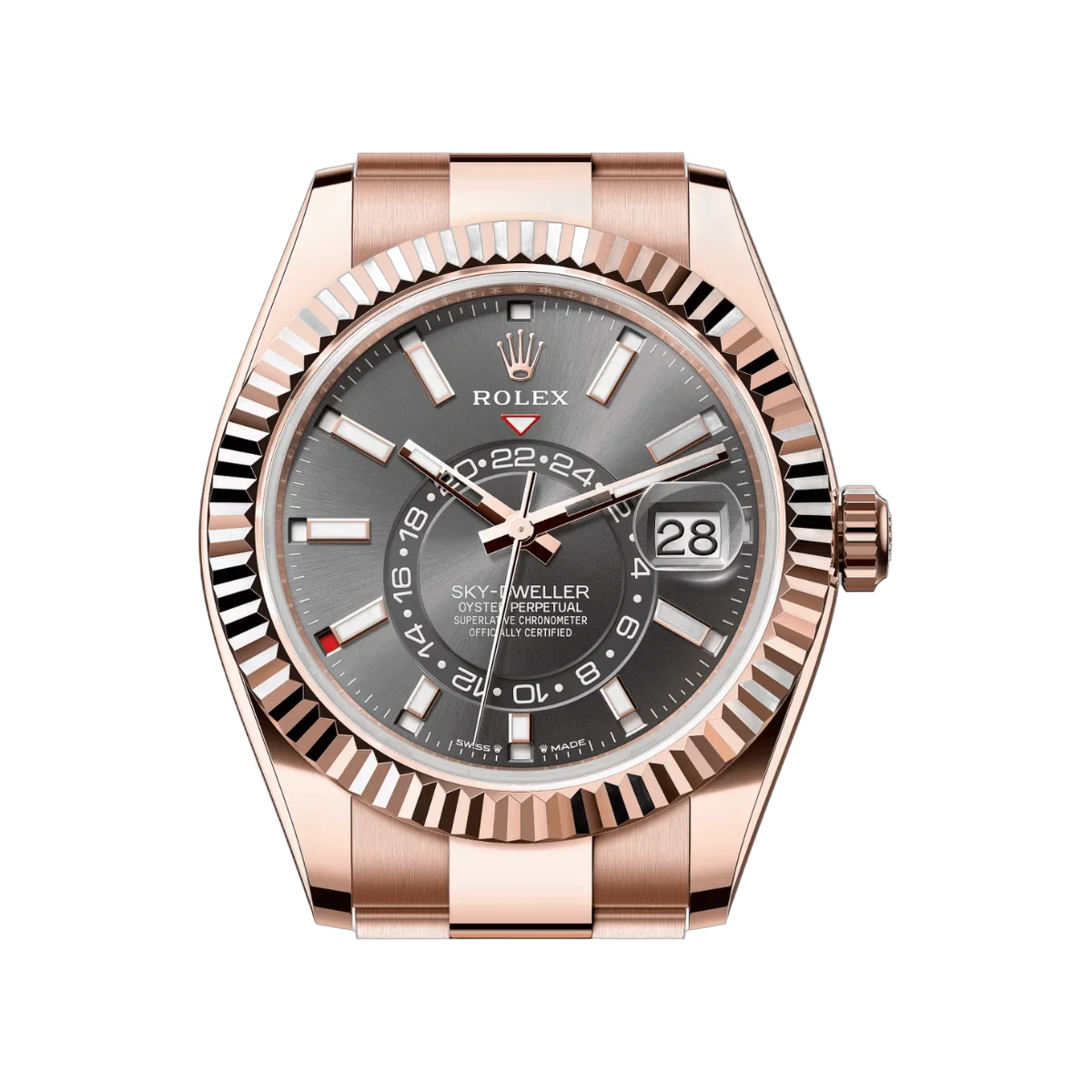 Rolex Sky Dweller 336935-0004 Everose Gold Slate Dial 42mm Men’s Watch – additional product photo 3