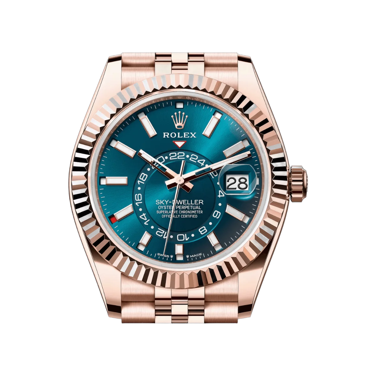 Rolex Sky Dweller 336935-0005 Everose Gold Blue-Green Dial 42mm Men’s Watch – additional product photo 3