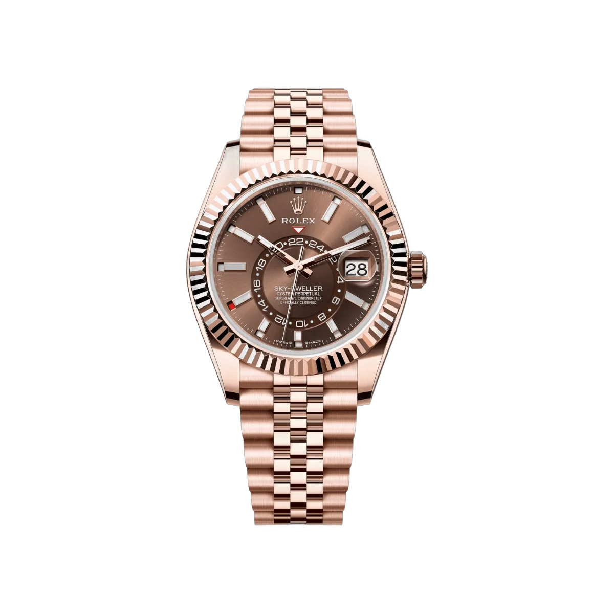 Rolex Sky Dweller 336935-0006 Everose Gold Chocolate Dial 42mm Men’s Watch