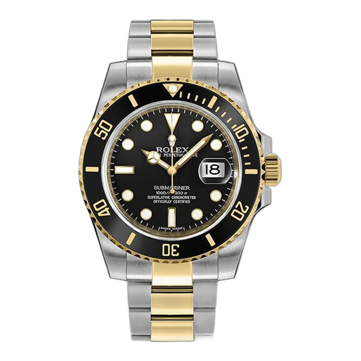 Rolex Submariner Date 116613Ln Black Dial 40Mm Steel And 18K Yellow Gold Men's Watch
