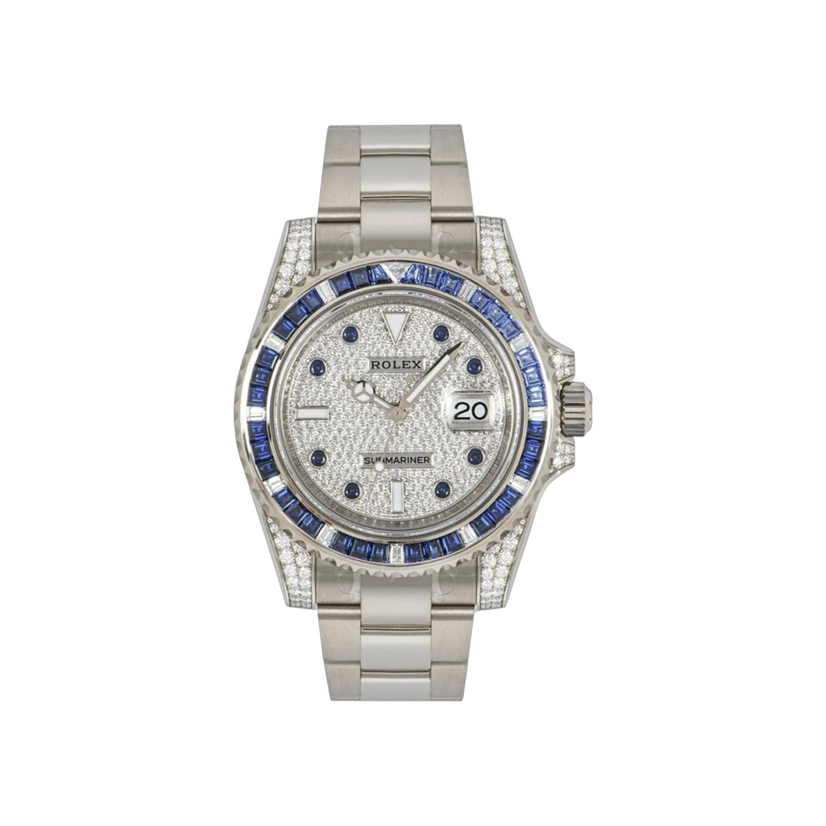 Rolex Submariner Date 116659SABR White Gold 40mm Diamond Pave Dial Men's Watch