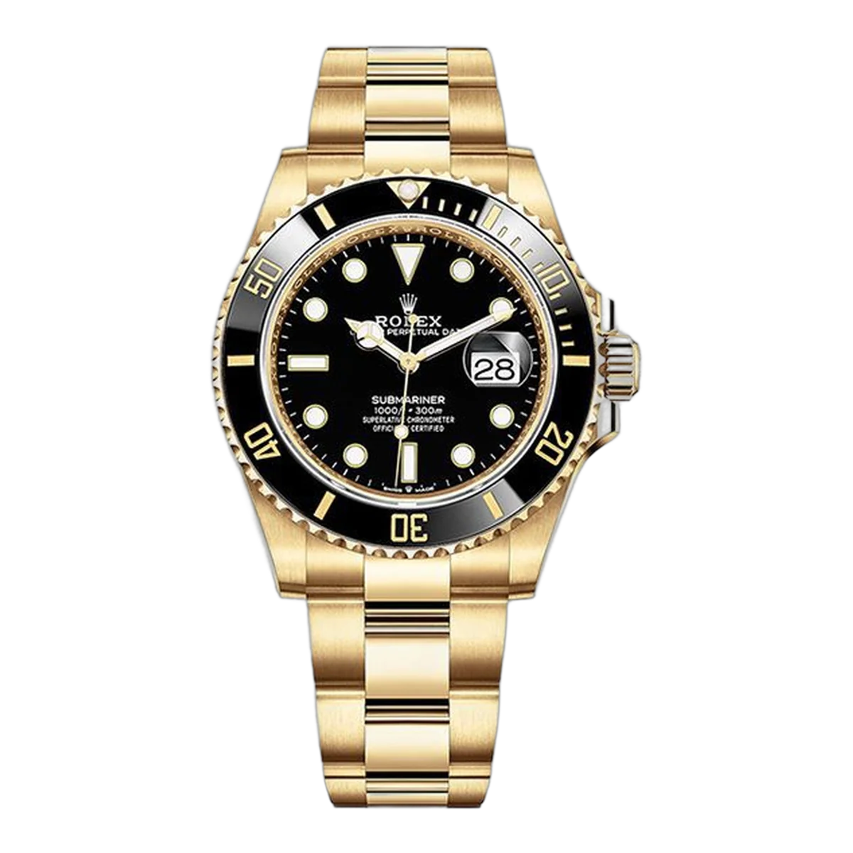 Rolex Submariner Date Yellow Gold 41Mm Men's Watch