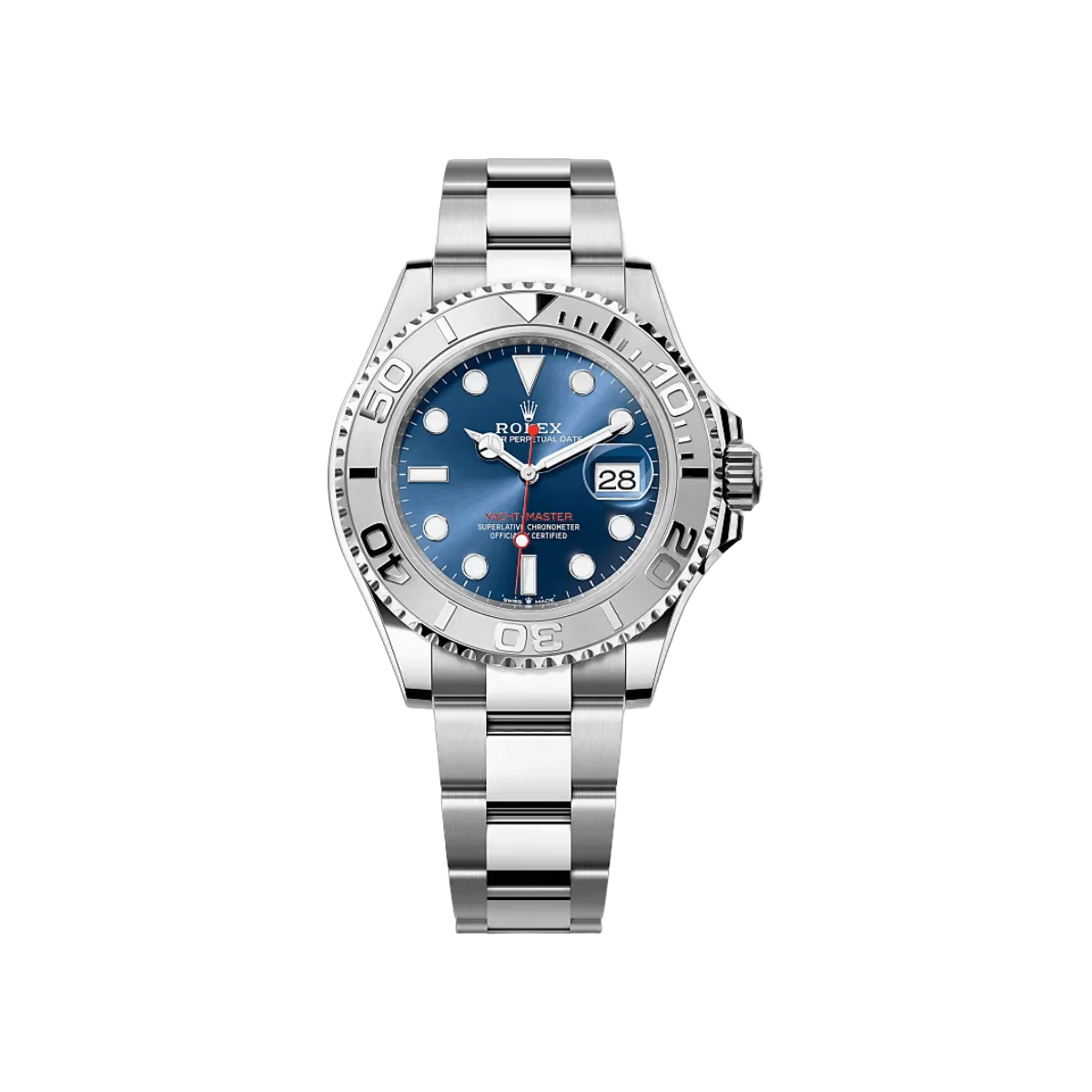 Rolex Yacht Master 126622-0002 Stainless Steel Platinum Bezel 40mm Blue Dial Men's Watch