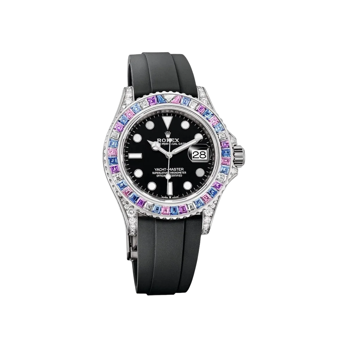 Rolex Yacht Master 126679SABR White Gold Blue/Purple Sapphire Bezel 40mm Black Dial Men's Watch – additional product photo 2