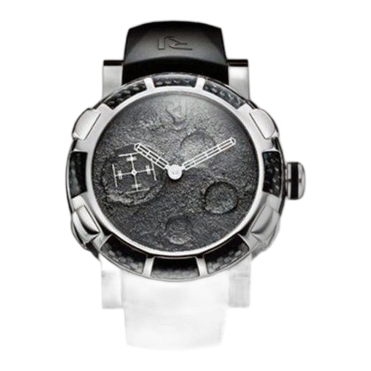 Romain Jerome Moon Dust Steel Wood Silver 46Mm Stainless Steel Men's Watch