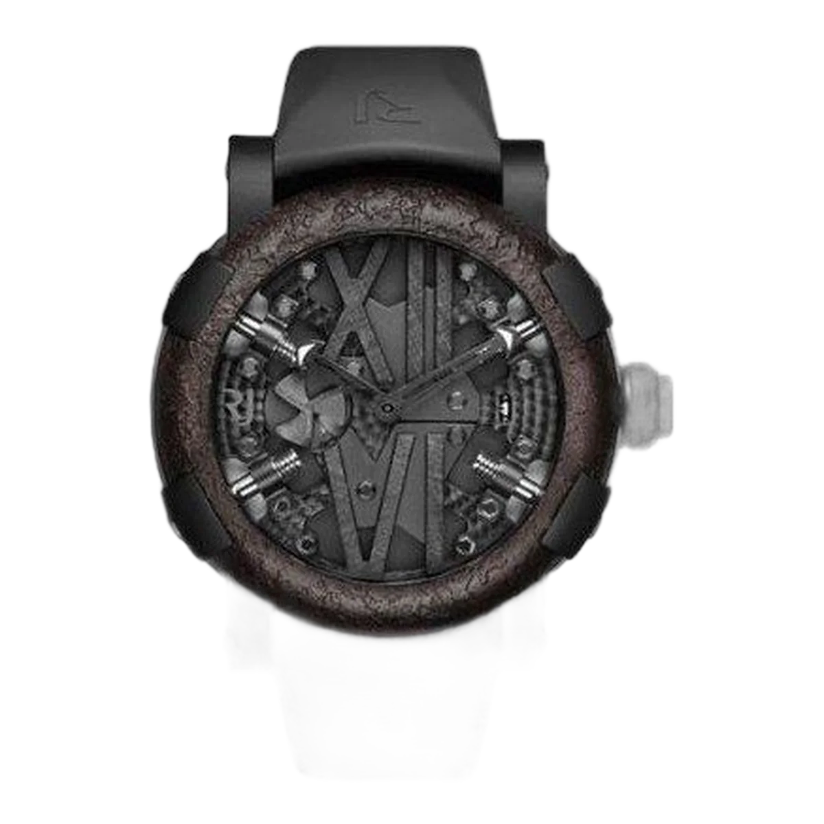 Romain Jerome Titanic Dna Steampunk 50Mm Black Pvd Coated Steel Men's Watch