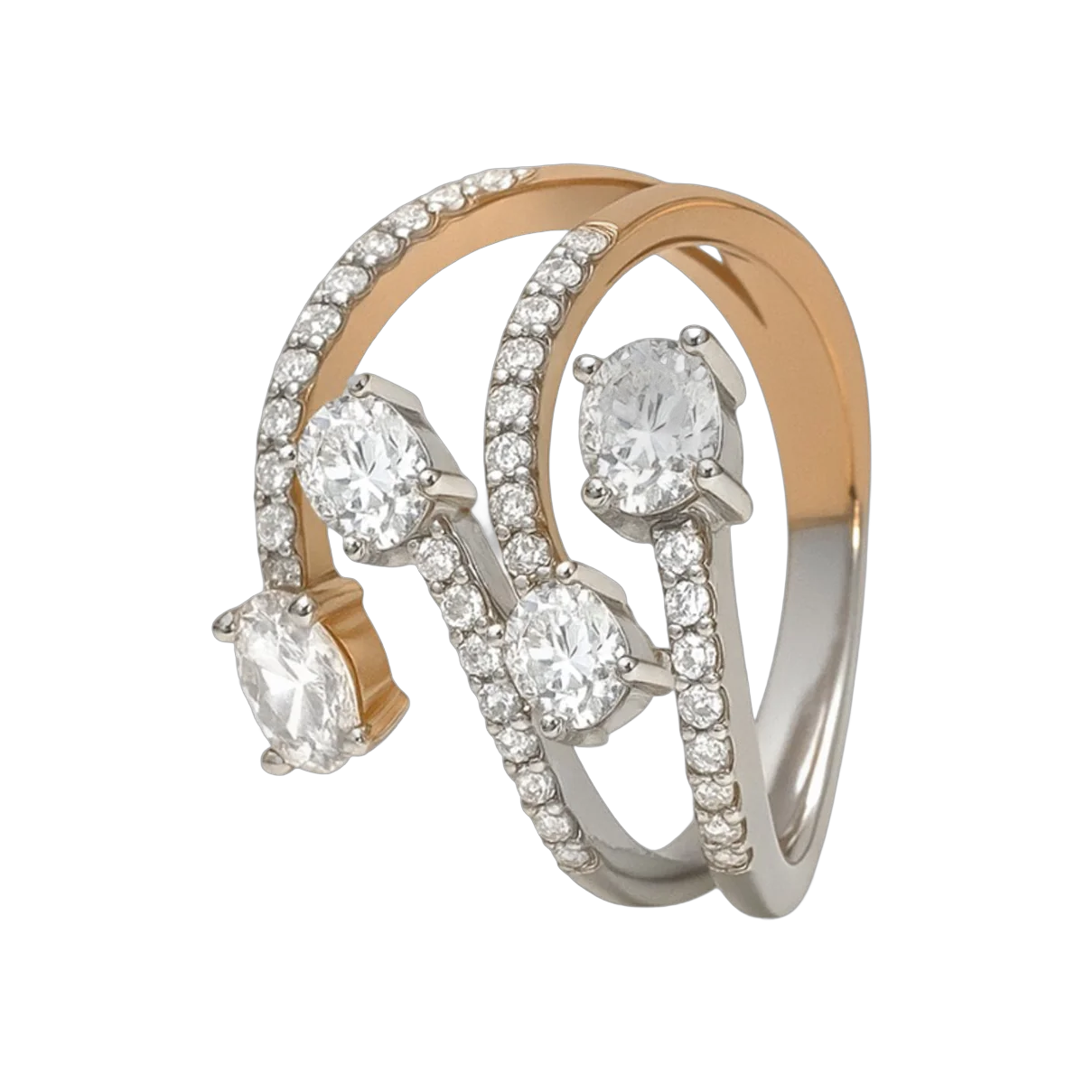 ROUND & OVAL RING- HRD- E-F/VS 1.33 CTS- A52R,Total Wt - 6.35gm – additional product photo 2