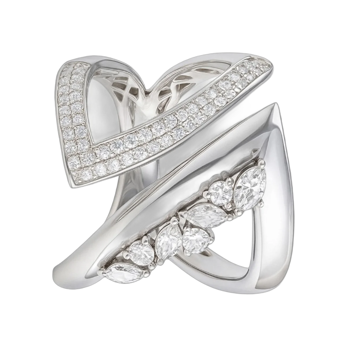 ROUND-MARQUISE RING-HRD-F-G/VS 0.77 CTS- A15R,Total Wt - 7.09gm – additional product photo 2