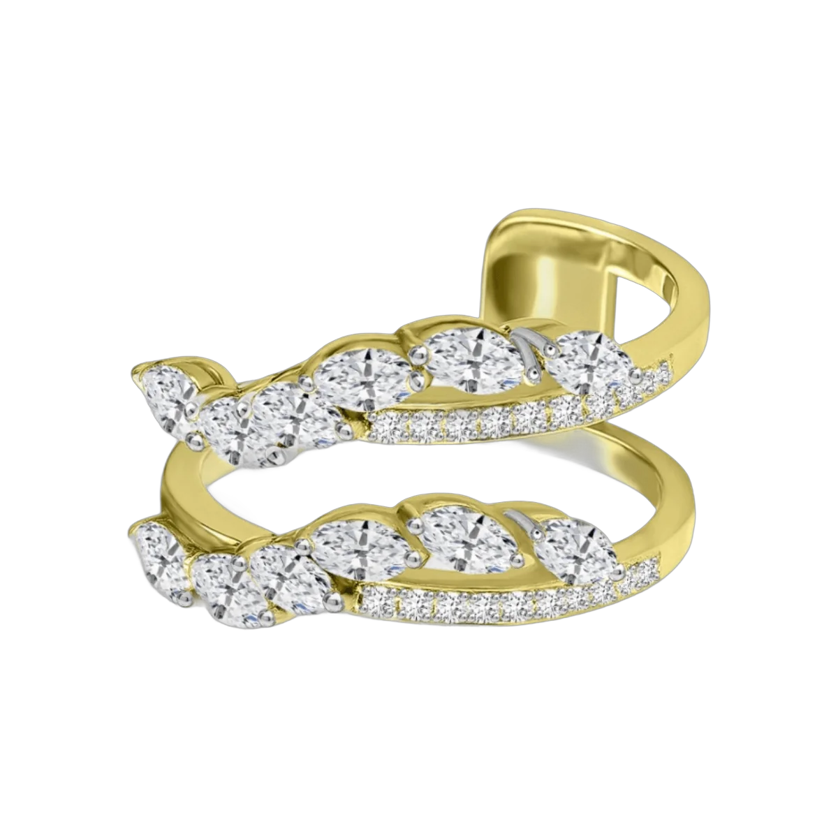 Round-Marquise Ring- HRD- F-G/VVS-VS 1.28 CTS- A39R,Total Wt - 6.29gm