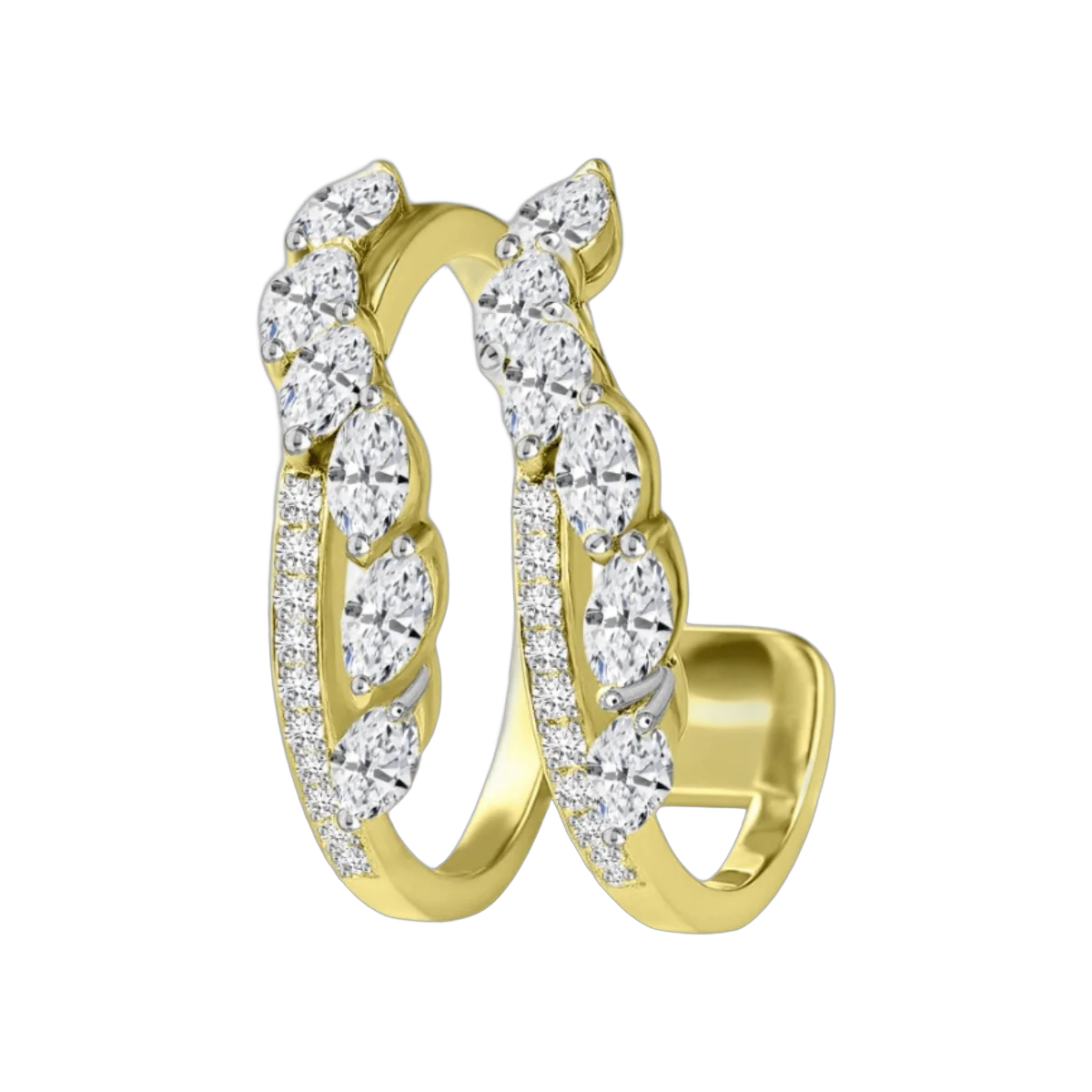 Round-Marquise Ring- HRD- F-G/VVS-VS 1.28 CTS- A39R,Total Wt - 6.29gm – additional product photo 2