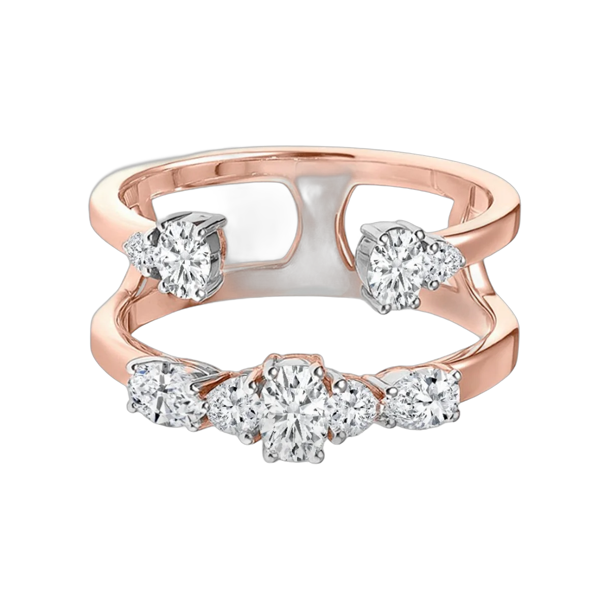 ROUND-OVAL RING- HRD-E-F/VS 0.87 CTS- A41R,Total Wt - 6.00gm