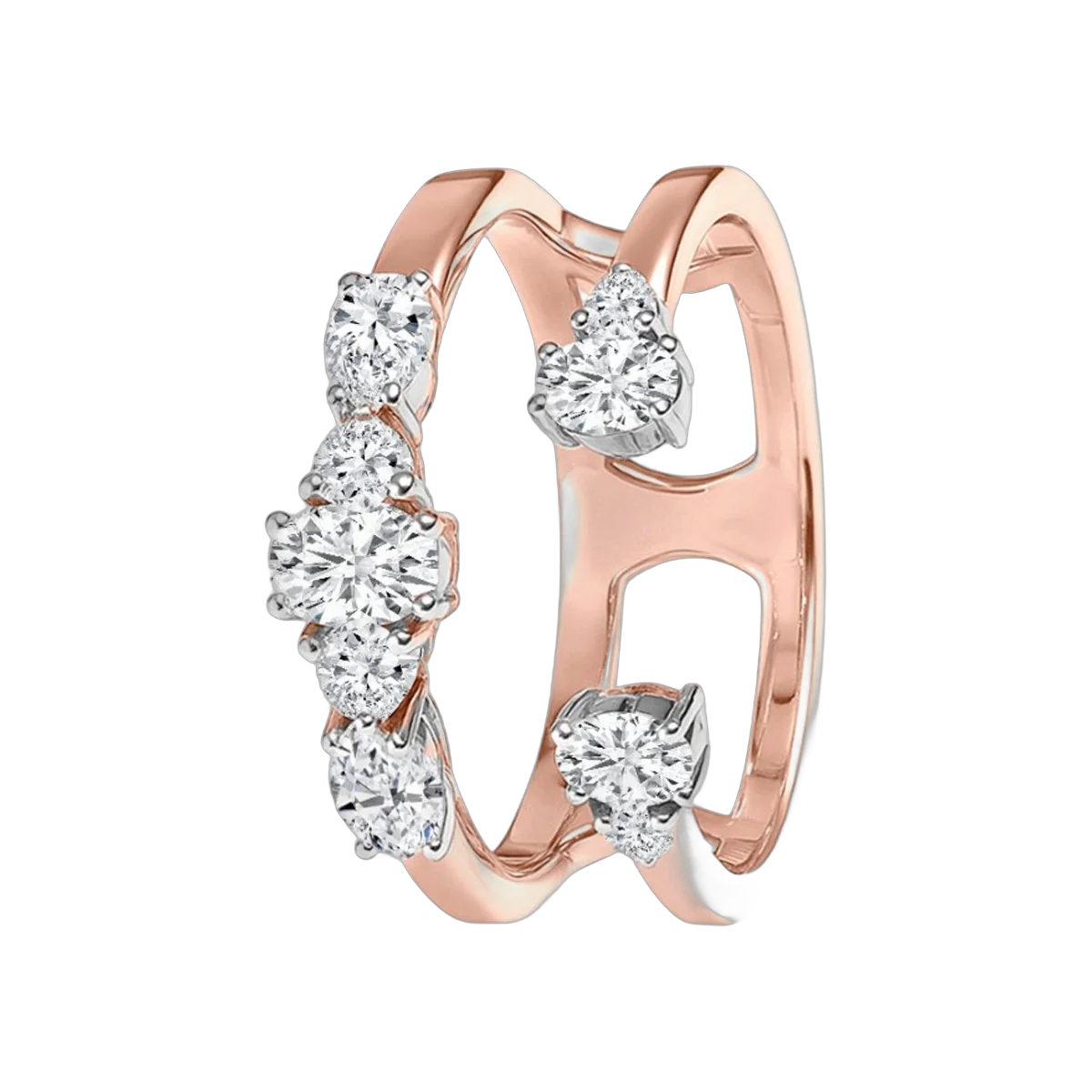 ROUND-OVAL RING- HRD-E-F/VS 0.87 CTS- A41R,Total Wt - 6.00gm – additional product photo 2