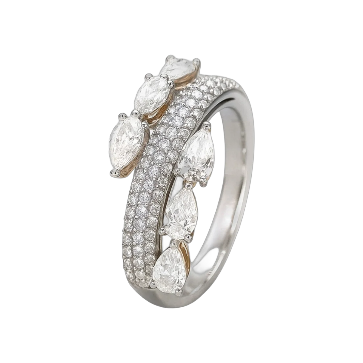 ROUND-PEAR RING-HRD-E-F/VVS-VS 1.64 CTS- A53R,Total Wt -5.76gm – additional product photo 2