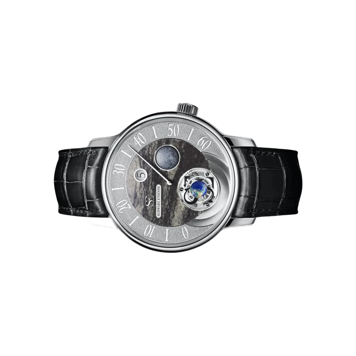 Schwarz Etienne Ode à la Semaine WCF20TJWEWG01AA Tourbillon White Gold 43mm Mercury Dial Men's Watch – additional product photo 2