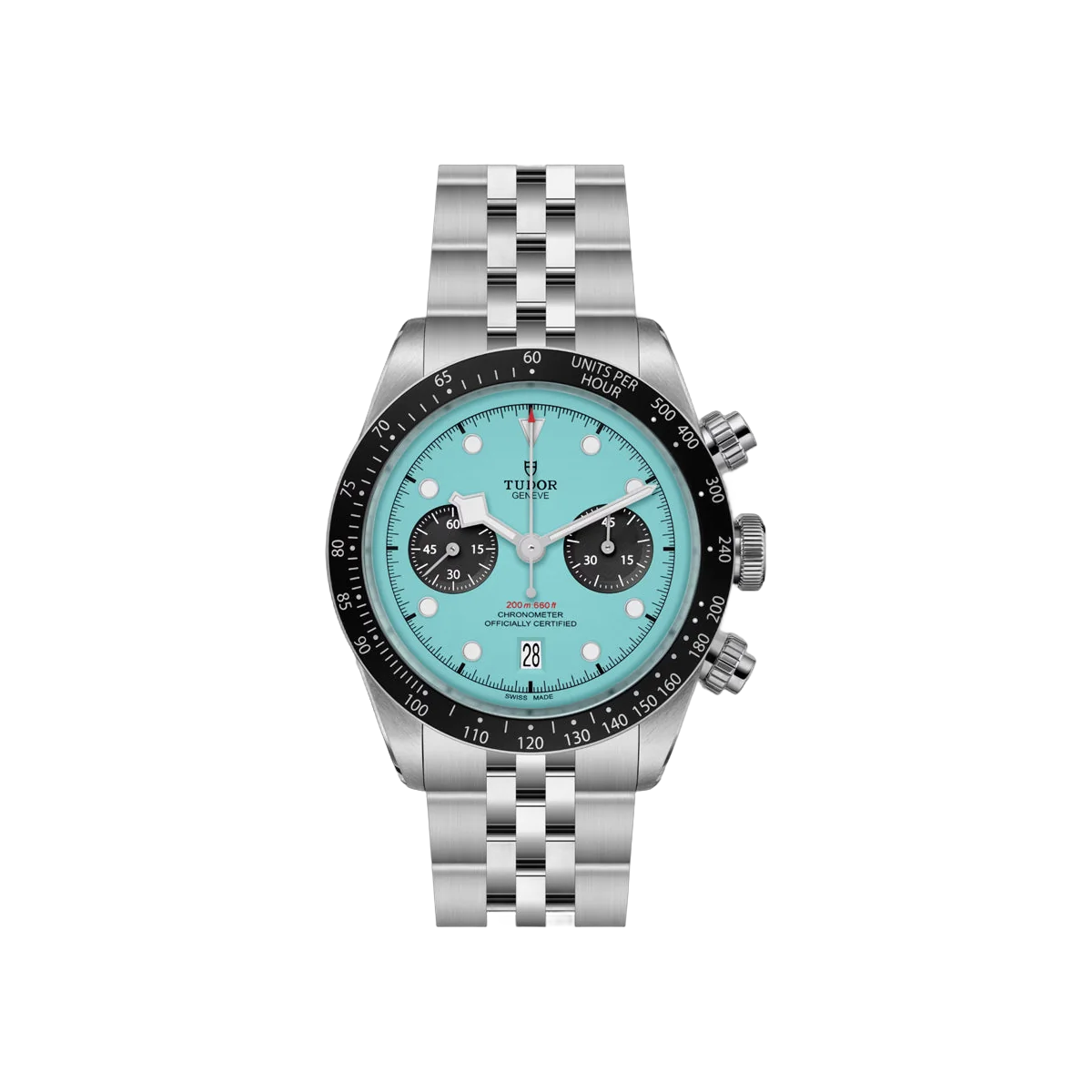 Tudor Black Bay M79360N-0024 Stainless Steel Chronograph 41mm Turquoise Dial Men's Watch