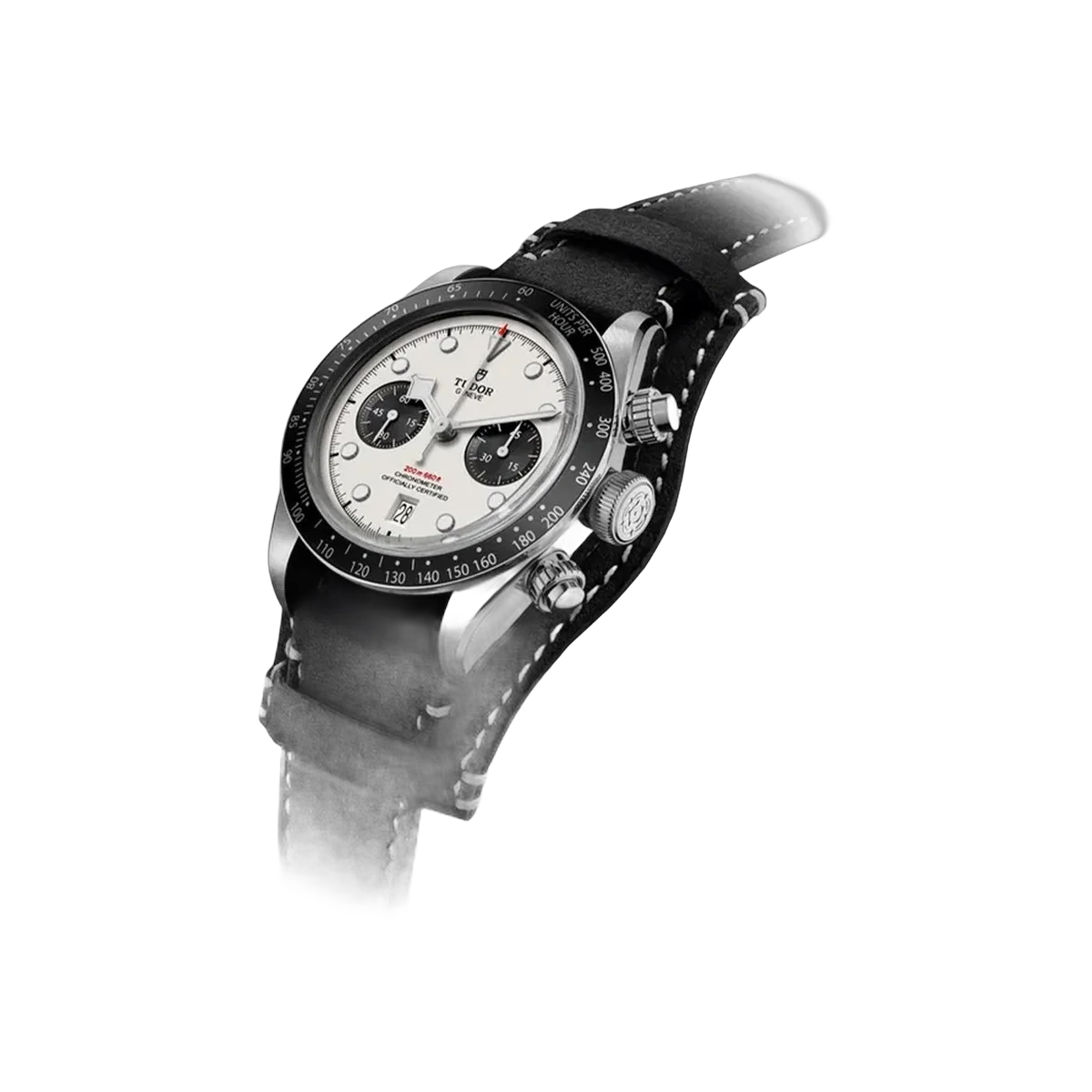 Tudor Black Bay Panda M79360N-0006 Stainless Steel Leather Strap 41mm White Dial Men's Watch – additional product photo 2