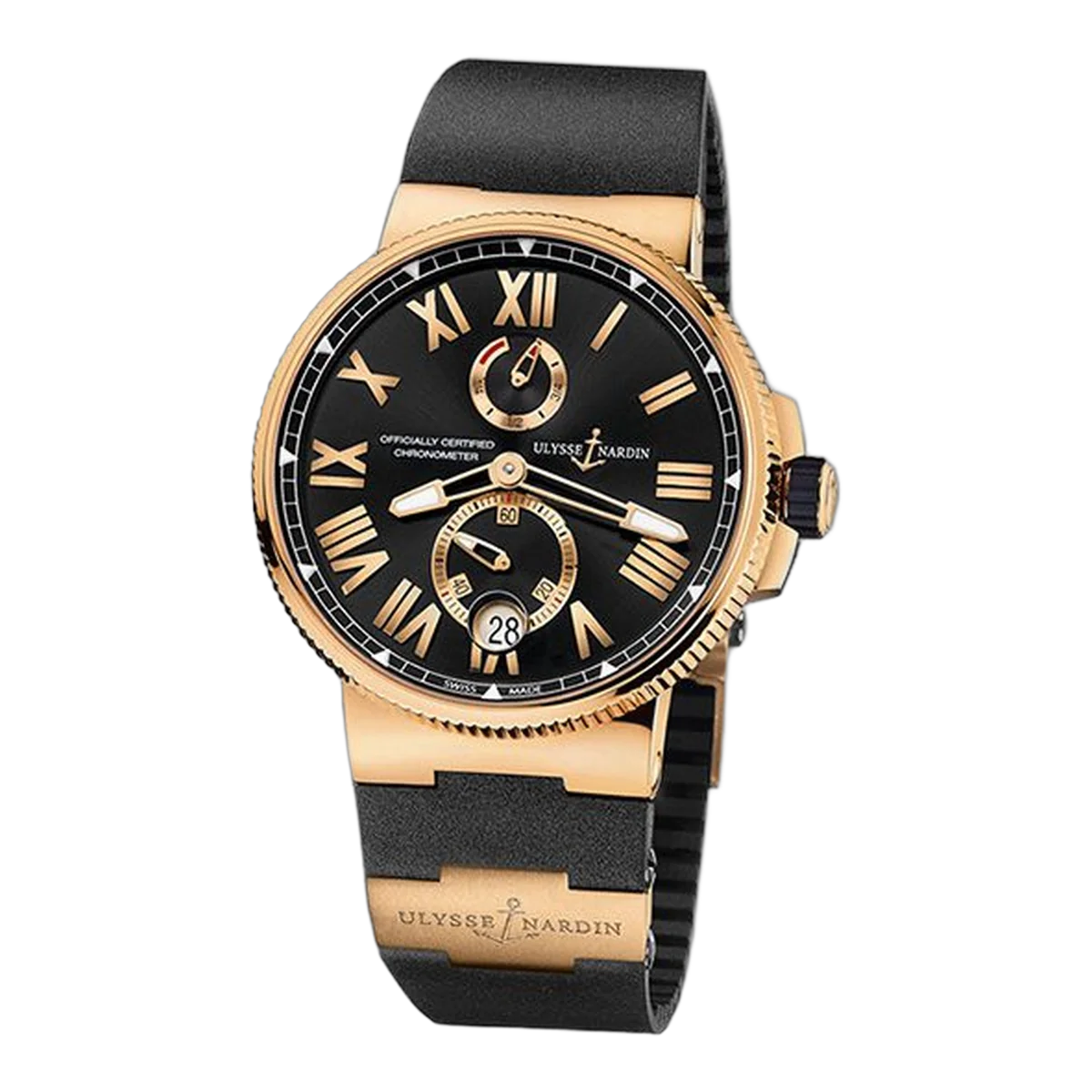 Ulysse Nardin Marine Chronometer Manufacture 1186-122-3/42 45Mm Men's Watch