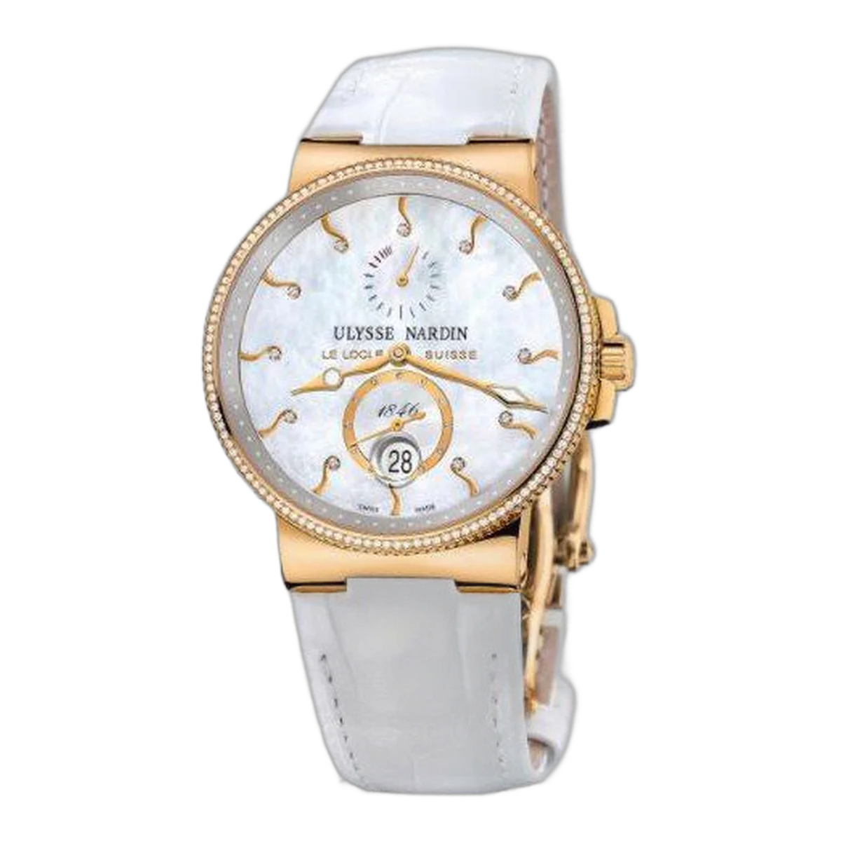 Ulysse Nardin Maxi Marine 18Kt Rose Gold 41Mm Ladies Watch