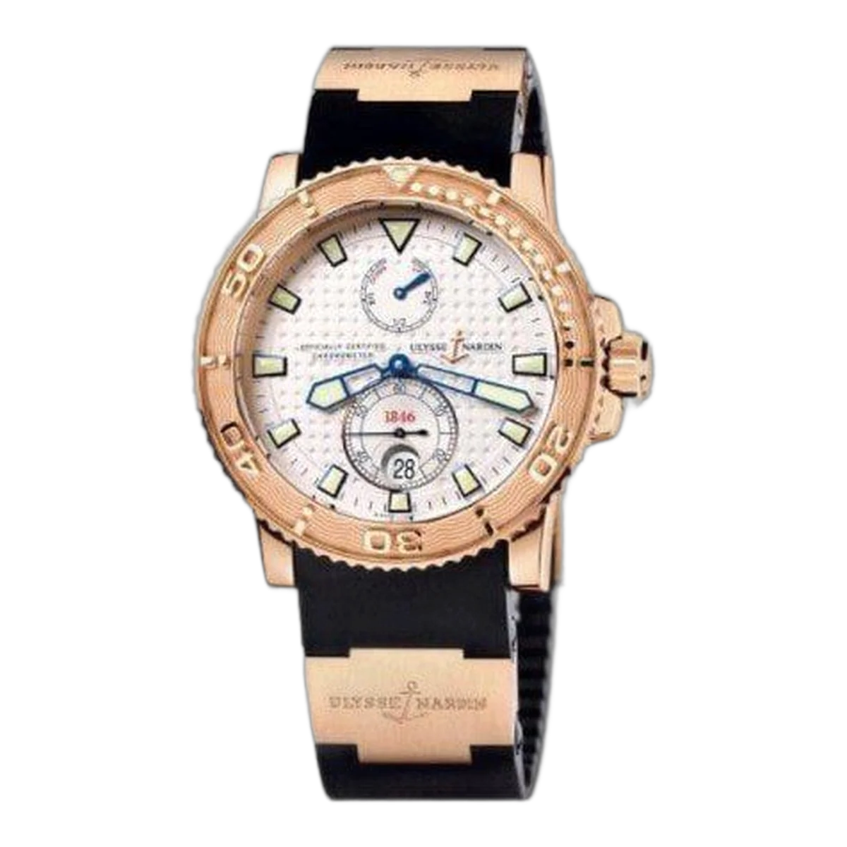 Ulysse Nardin Maxi Marine 18Kt Rose Gold 42Mm Men's Watch