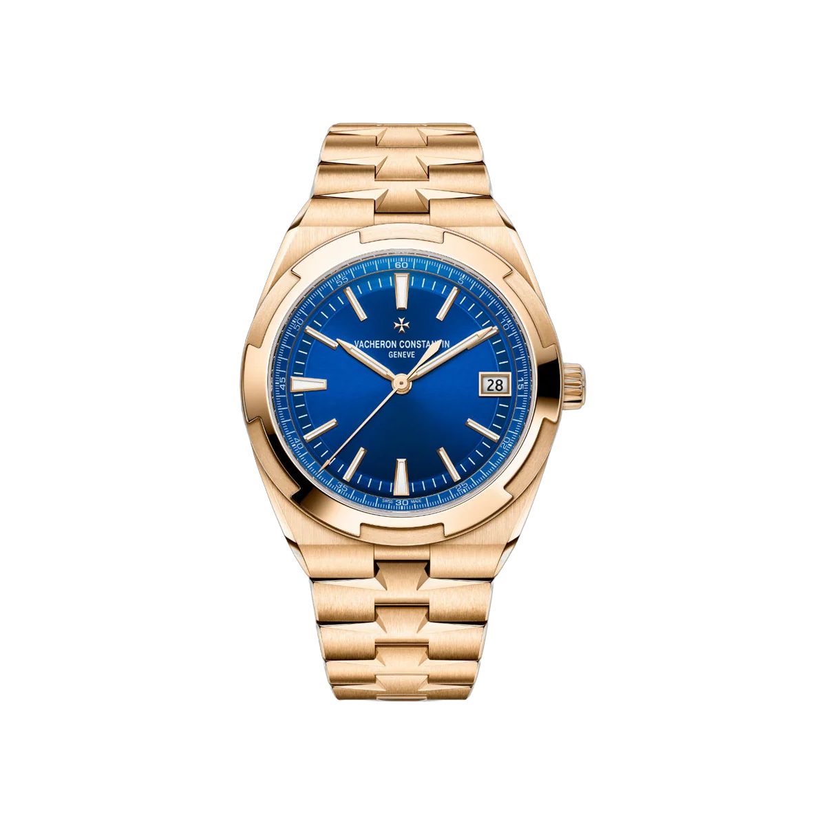 Vacheron Constantin Overseas 4520V/210R-B705 Rose Gold 41mm Sunburst Blue Dial Men's Watch