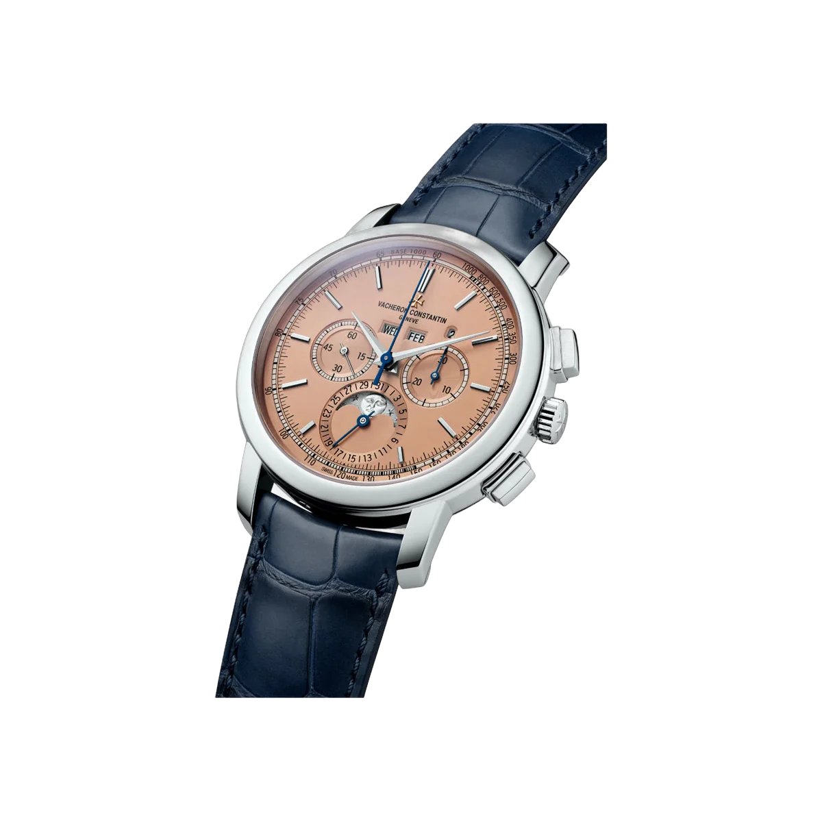 Vacheron Constantin Traditionelle 5000T/000P-B975 Platinum Perpetual Calendar 43mm Salmon Dial Men's Watch – additional product photo 2