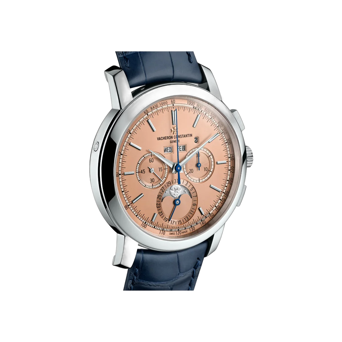 Vacheron Constantin Traditionelle 5000T/000P-B975 Platinum Perpetual Calendar 43mm Salmon Dial Men's Watch – additional product photo 3
