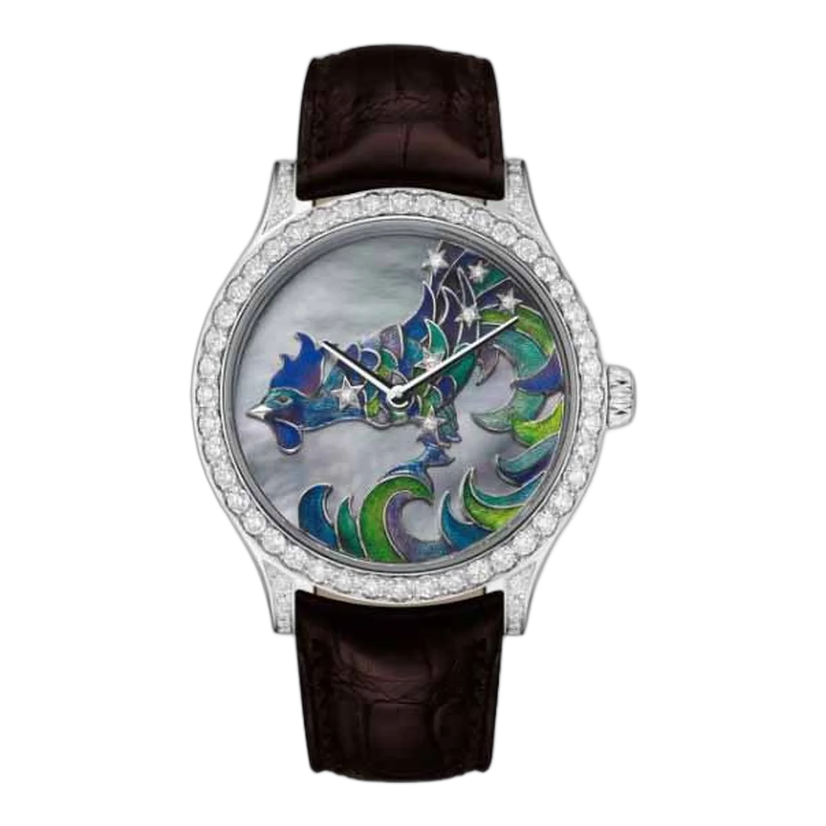 Van Cleef & Arpels Cadran Extraordinaire Midnight Constellation Gallus 42Mm 18Kt White Gold Unisex Watch