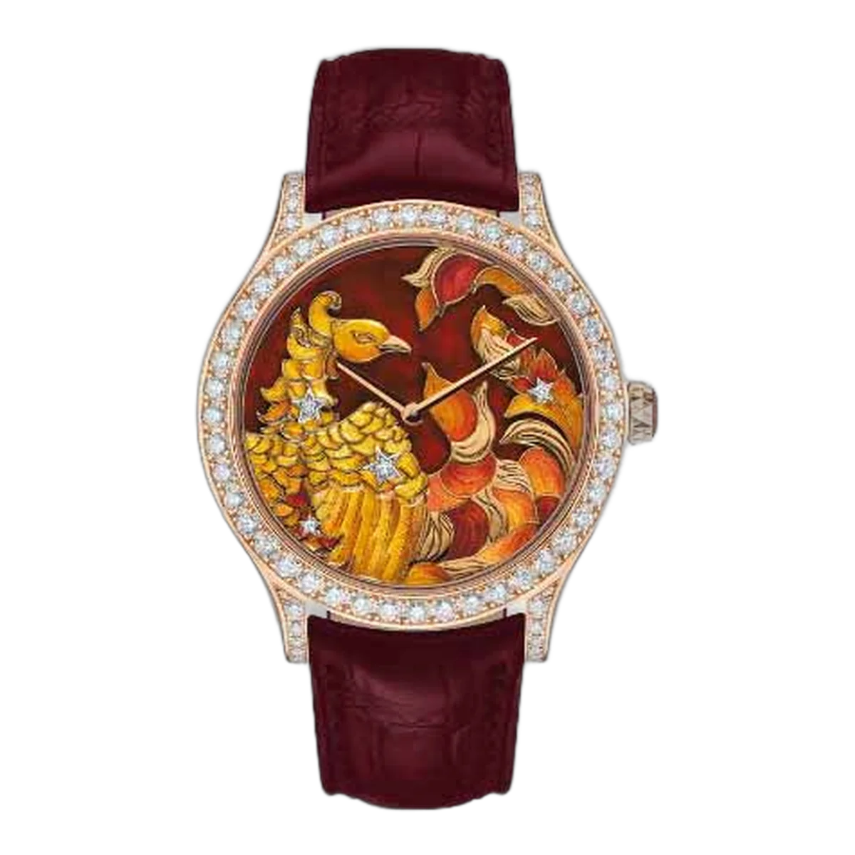 Van Cleef & Arpels Cadran Extraordinaire Midnight Constellation Phoenix 42Mm 18Kt Rose Gold Unisex Watch