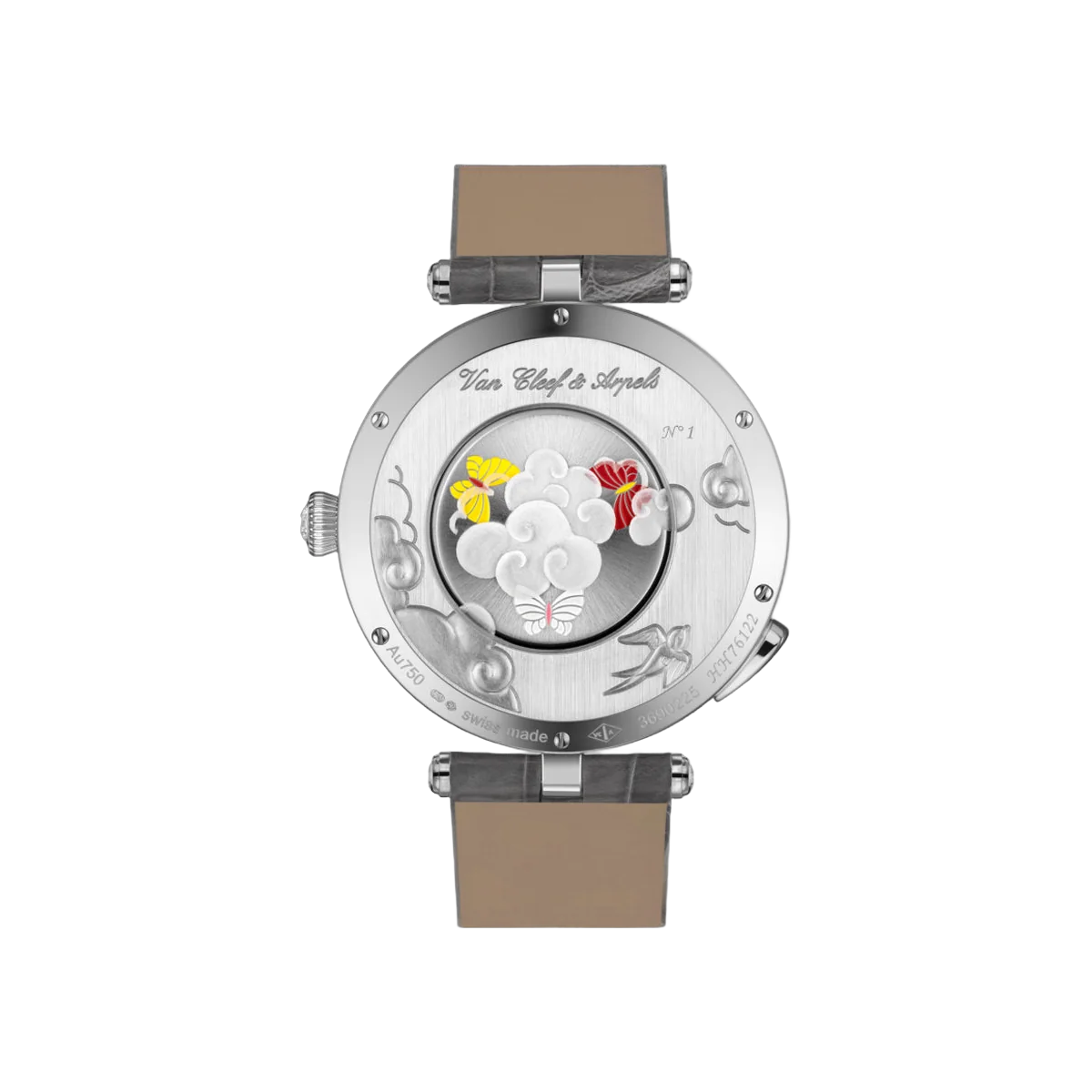 Van Cleef & Arpels Lady Arpels Ronde Des Papillons VCARO8OD00 White Gold Diamond Bezel 38mm MOP Dial Ladies Watch – additional product photo 3