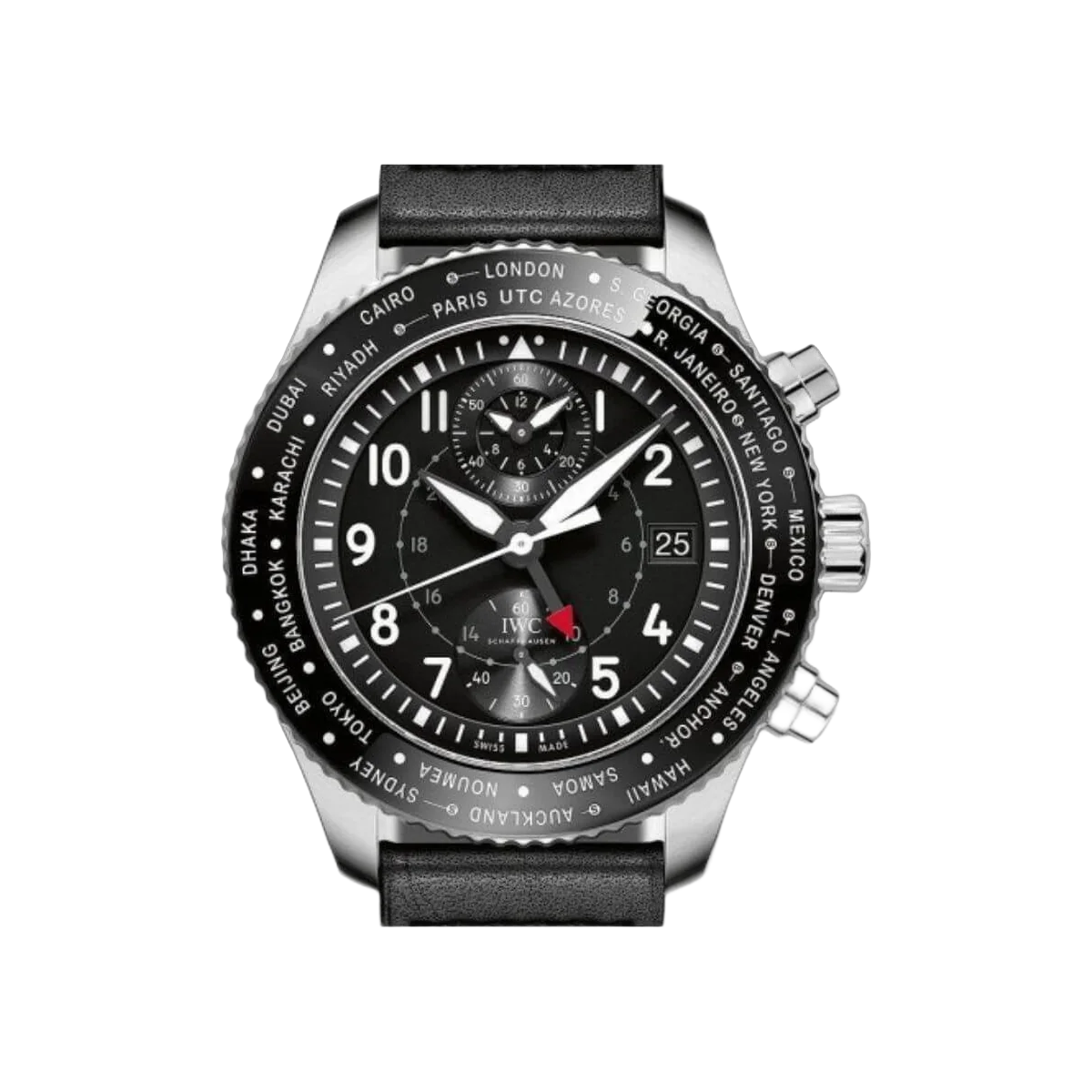 WC Pilots IW395001 Watch Timezoner Chronograph Black Dial – additional product photo 3